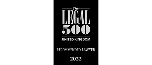 The Legal 500 UK 2022 - Recommended lawyer The Legal 500 UK 2022 - Recommended lawyer